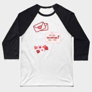 Valentine's Day 2023 Pack of 3 Be Mine - Pink Baseball T-Shirt